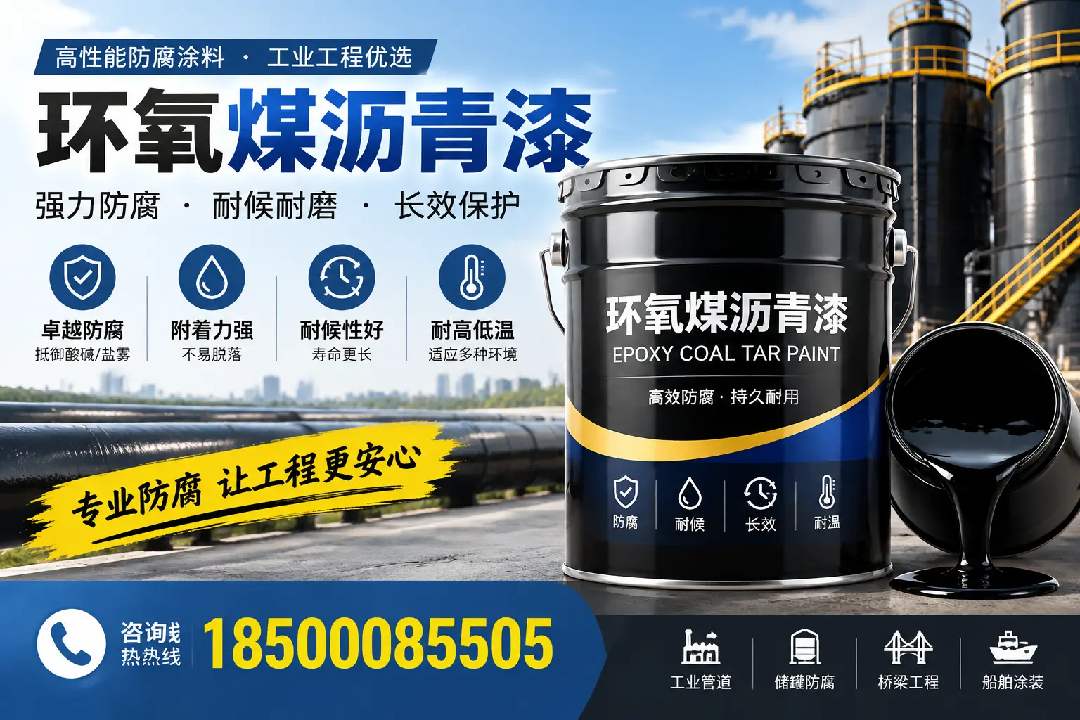 环氧煤沥青漆的施工方法与注意事项，确保在赤峰顺利完成